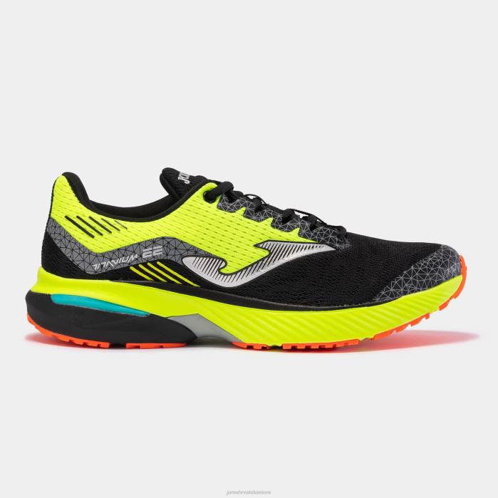 hr Joma tenisice za trčanje titanium 23 crno fluorescentno žuto 6FVN420 muškarci
