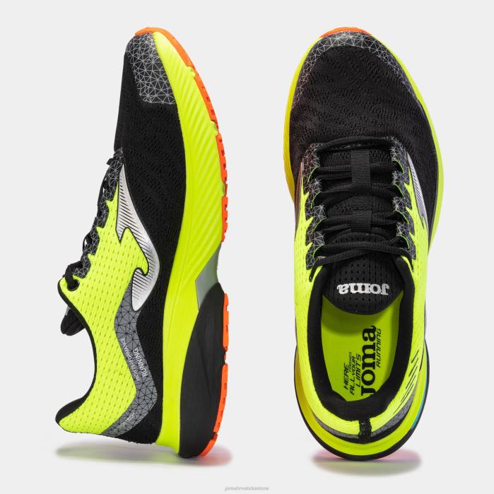 hr Joma tenisice za trčanje titanium 23 crno fluorescentno žuto 6FVN420 muškarci