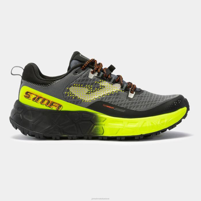 hr Joma tenisice za trail trčanje tk.sima 23 crno fluorescentno žuto 6FVN3266 muškarci