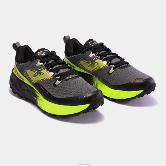 hr Joma tenisice za trail trčanje tk.sima 23 crno fluorescentno žuto 6FVN3266 muškarci