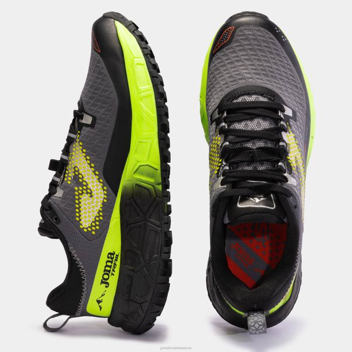 hr Joma tenisice za trail trčanje tk.sima 23 crno fluorescentno žuto 6FVN3266 muškarci