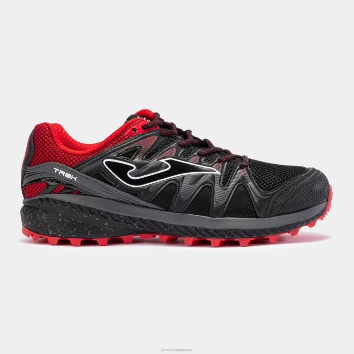 hr Joma tenisice za trail trčanje tk.trek 23 crno crvena 6FVN4694 muškarci