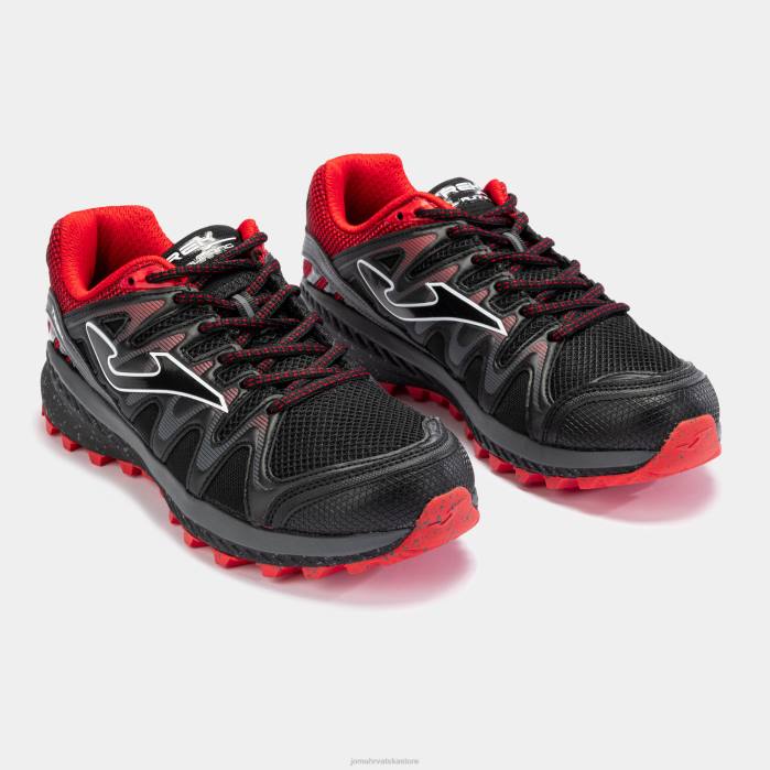 hr Joma tenisice za trail trčanje tk.trek 23 crno crvena 6FVN4694 muškarci