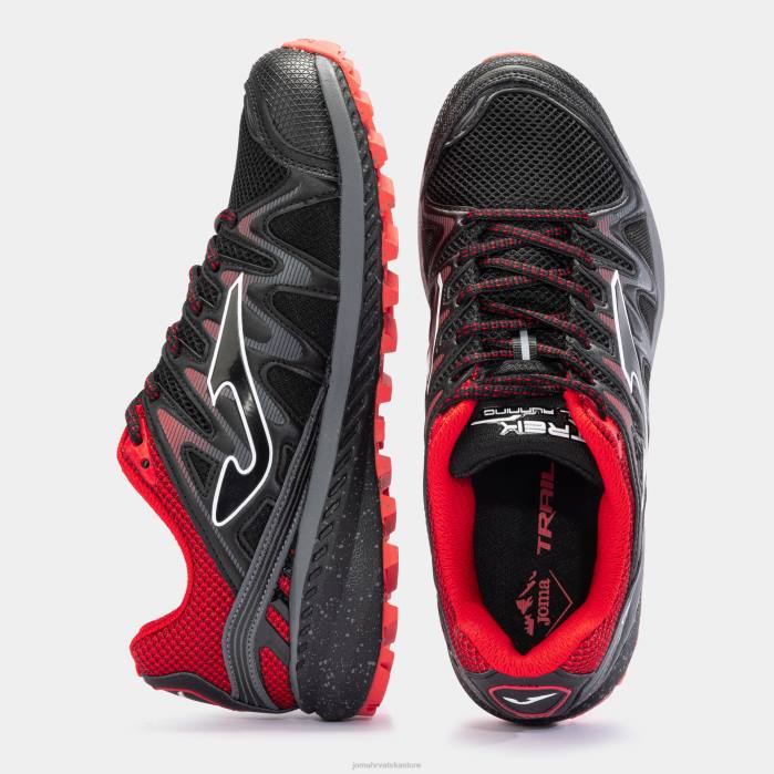 hr Joma tenisice za trail trčanje tk.trek 23 crno crvena 6FVN4694 muškarci