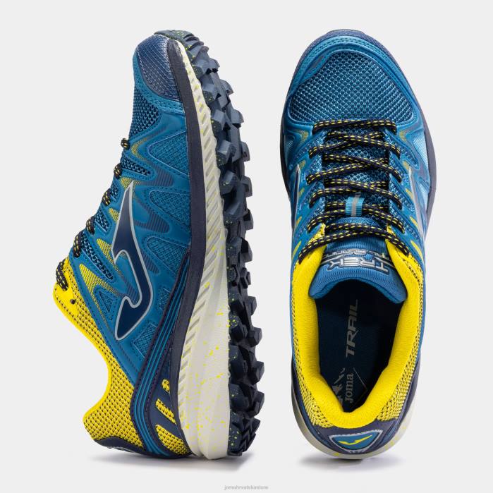 hr Joma tenisice za trail trčanje tk.trek 23 petrolej žuta 6FVN2830 muškarci