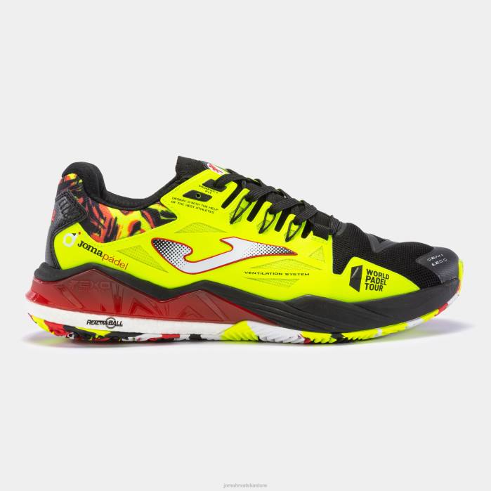 hr Joma cipele t.spin 23 glina crno fluorescentno žuto 6FVN839 muškarci