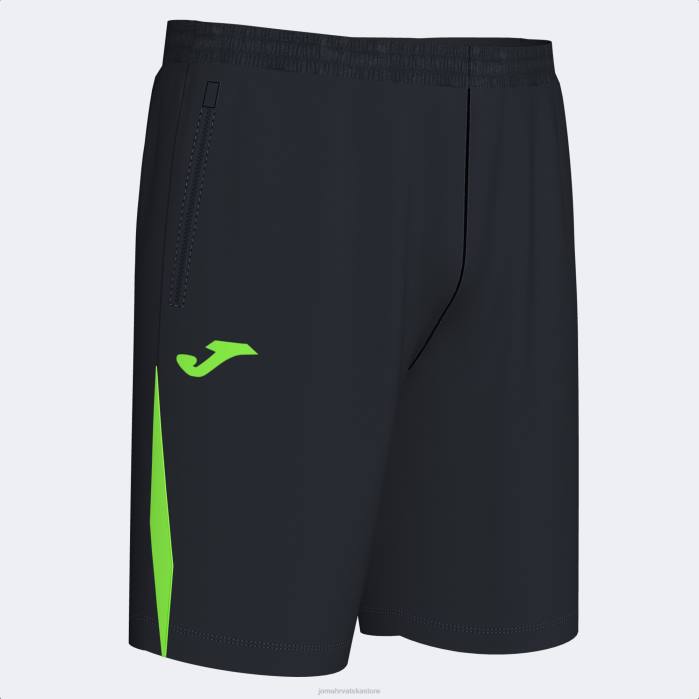 hr Joma prvenstvo u bermudama vii crna fluorescentno zelena 6FVN1363 muškarci