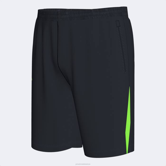 hr Joma prvenstvo u bermudama vii crna fluorescentno zelena 6FVN1363 muškarci