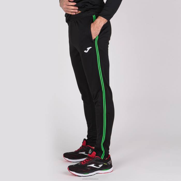 hr Joma klasične duge hlače crna fluorescentno zelena 6FVN1264 muškarci