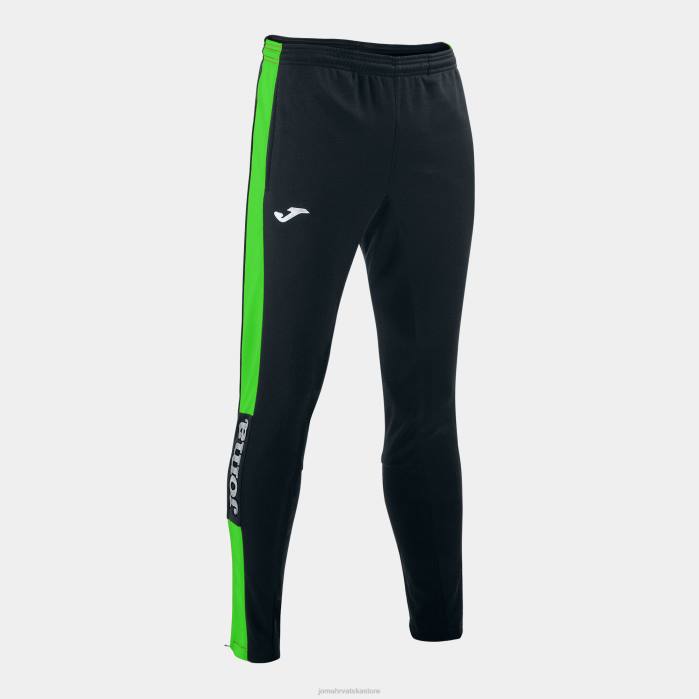 hr Joma prvenstvo u dugim hlačama iv crna fluorescentno zelena 6FVN3357 muškarci