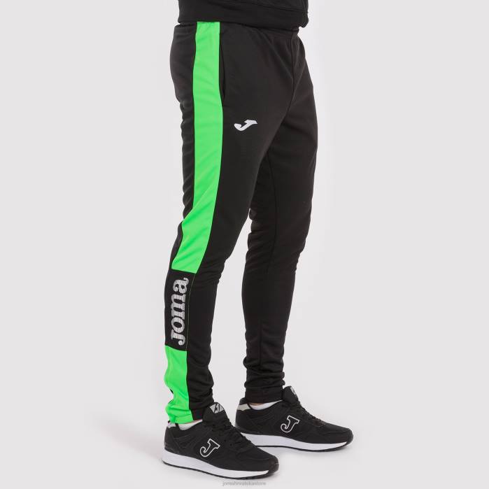 hr Joma prvenstvo u dugim hlačama iv crna fluorescentno zelena 6FVN3357 muškarci