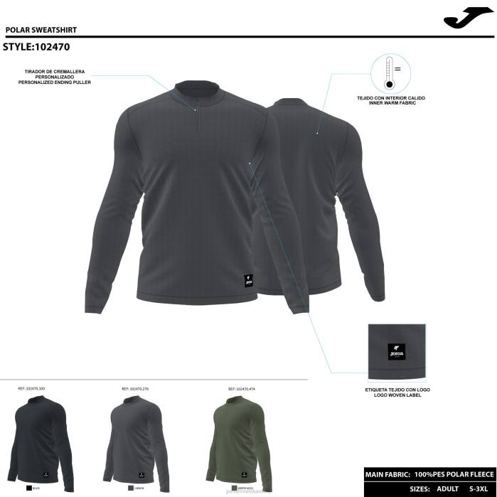 hr Joma košulja dugih rukava explorer kaki 6FVN1501 muškarci