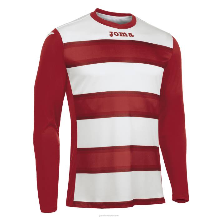 hr Joma majica dugih rukava europa iii crveno bijelo 6FVN4230 muškarci