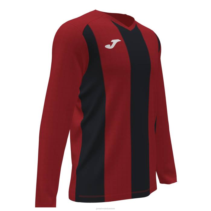 hr Joma majica dugih rukava pisa ii crveno-crno 6FVN3572 muškarci
