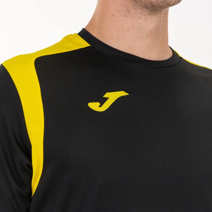 hr Joma prvenstvo u majici dugih rukava v crno žuta 6FVN3406 muškarci