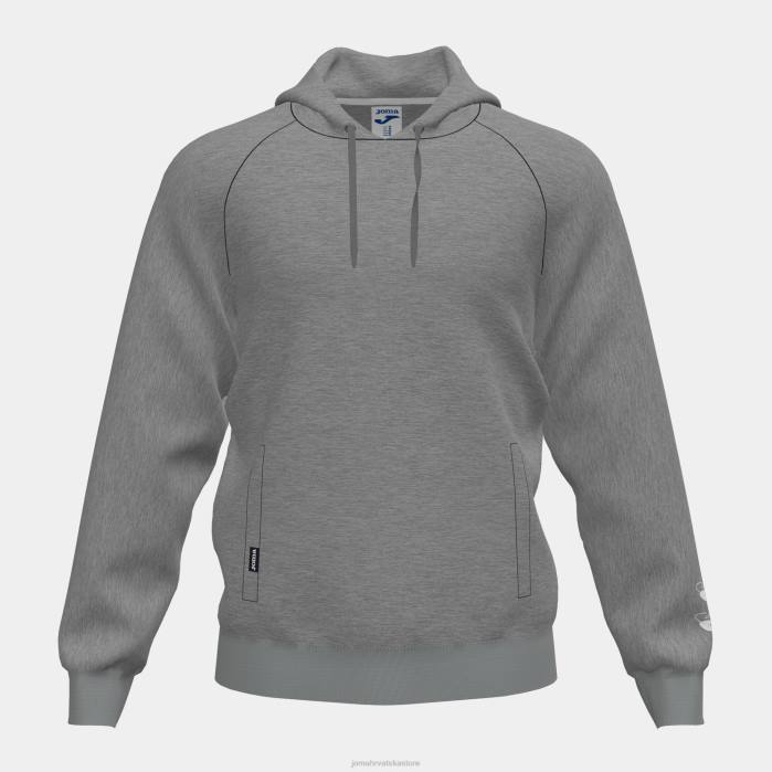 hr Joma pulover s kapuljačom beta melange siva 6FVN1335 muškarci