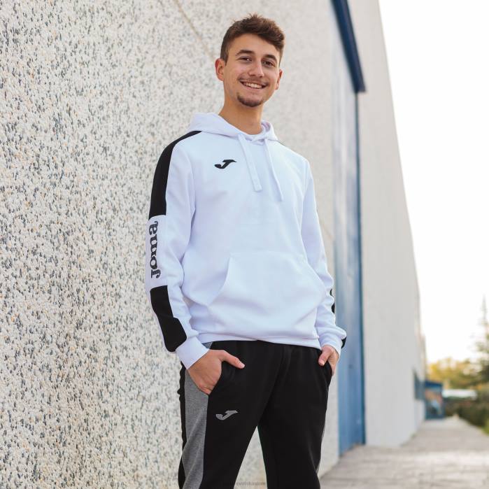 hr Joma pulover s kapuljačom street bijelo crno 6FVN1224 muškarci