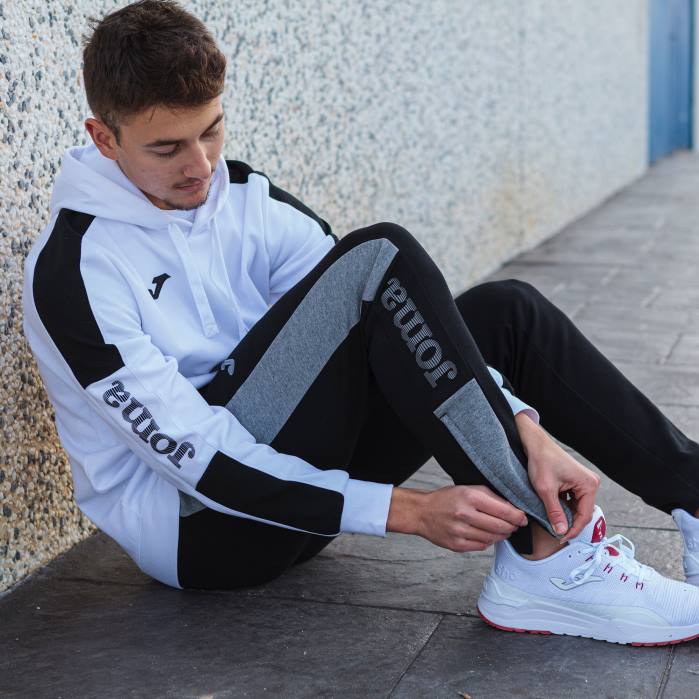 hr Joma pulover s kapuljačom street bijelo crno 6FVN1224 muškarci