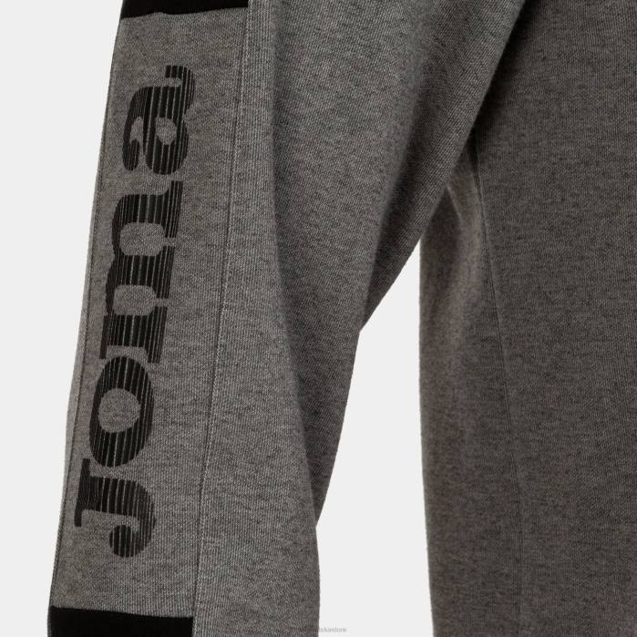 hr Joma pulover s kapuljačom street melange siva crna 6FVN1225 muškarci