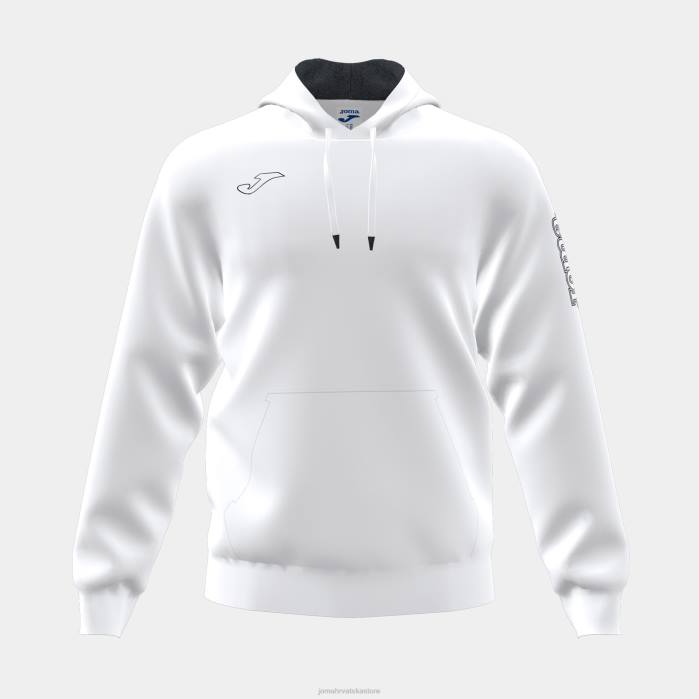 hr Joma pulover s kapuljačom urbana ulica bijela 6FVN1192 muškarci
