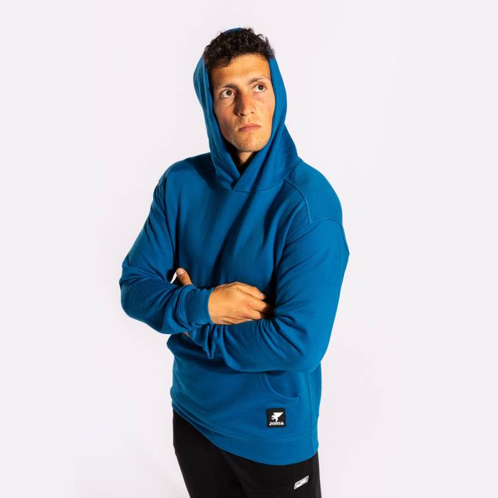 hr Joma pulover s kapuljačom urbana ulica plava 6FVN4731 muškarci
