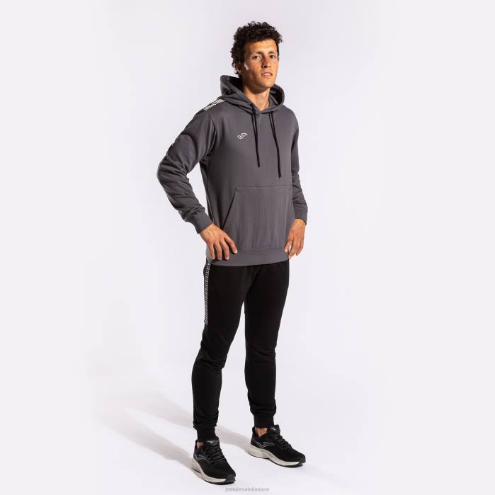 hr Joma pulover s kapuljačom urbana ulica tamno sivo 6FVN69 muškarci