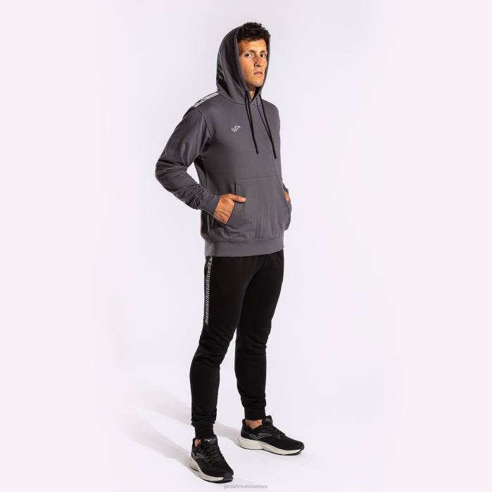 hr Joma pulover s kapuljačom urbana ulica tamno sivo 6FVN69 muškarci