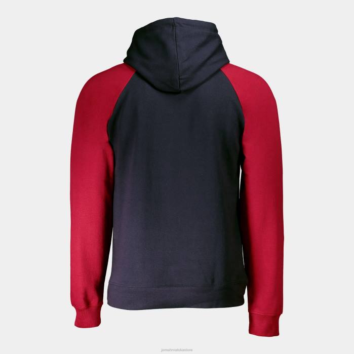 hr Joma pulover s kapuljačom urbana ulica tamnoplava crvena 6FVN263 muškarci