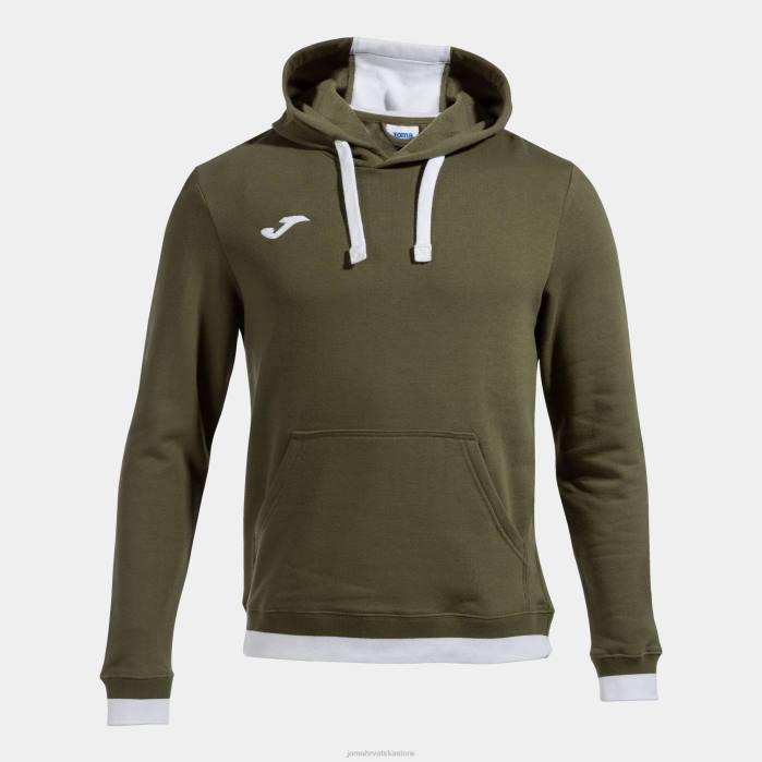 hr Joma udoban pulover s kapuljačom ii kaki bijela 6FVN4512 muškarci