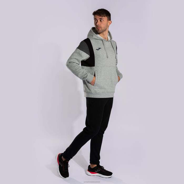 hr Joma udoban pulover s kapuljačom iii melange siva 6FVN2855 muškarci