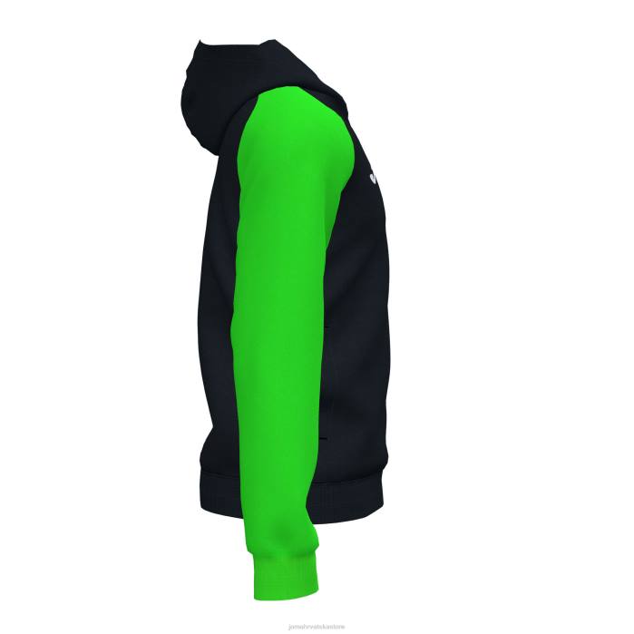 hr Joma jakna s kapuljačom akademija iv crna fluorescentno zelena 6FVN4252 muškarci