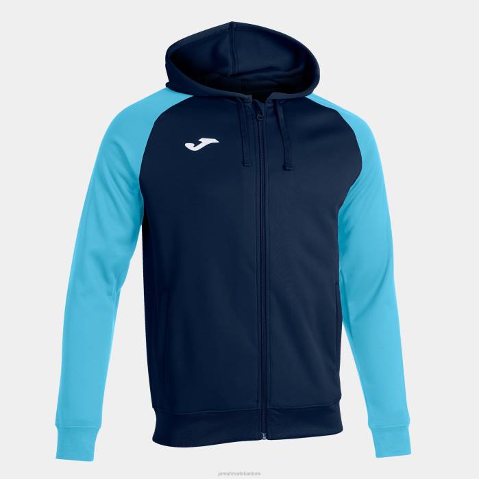 hr Joma jakna s kapuljačom akademija iv tamnoplava fluorescentna tirkizna 6FVN4313 muškarci