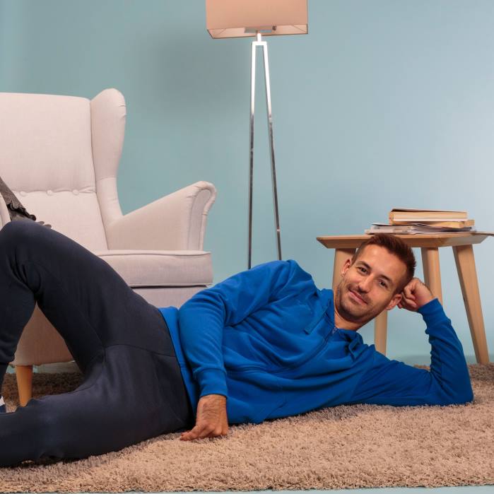 hr Joma jakna s kapuljačom argos ii kraljevski plava 6FVN2969 muškarci