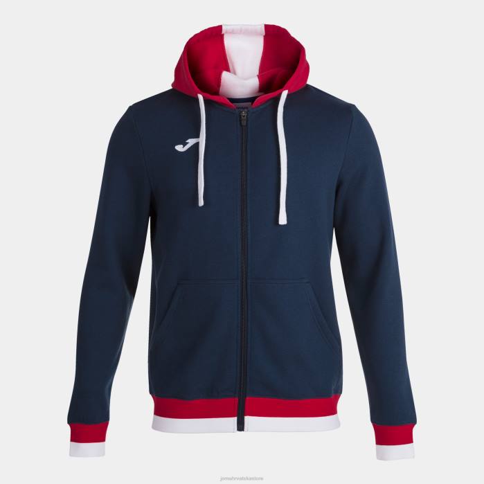 hr Joma jakna s kapuljačom confort ii tamnoplava crvena 6FVN1023 muškarci