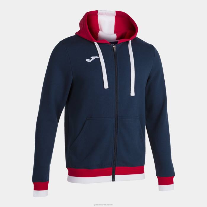 hr Joma jakna s kapuljačom confort ii tamnoplava crvena 6FVN1023 muškarci