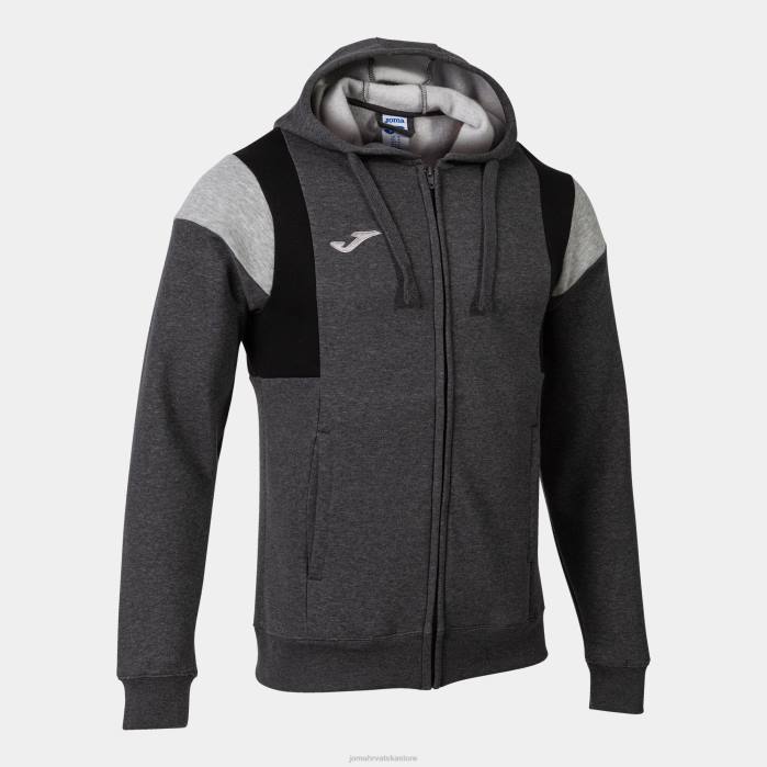 hr Joma jakna s kapuljačom confort iii melange siva 6FVN3078 muškarci