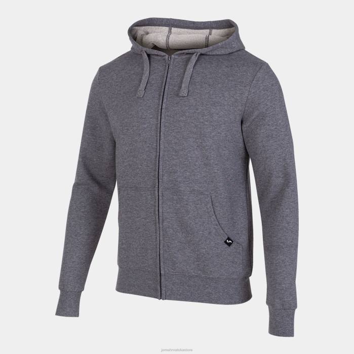 hr Joma jakna s kapuljačom džungla melange siva 6FVN3336 muškarci
