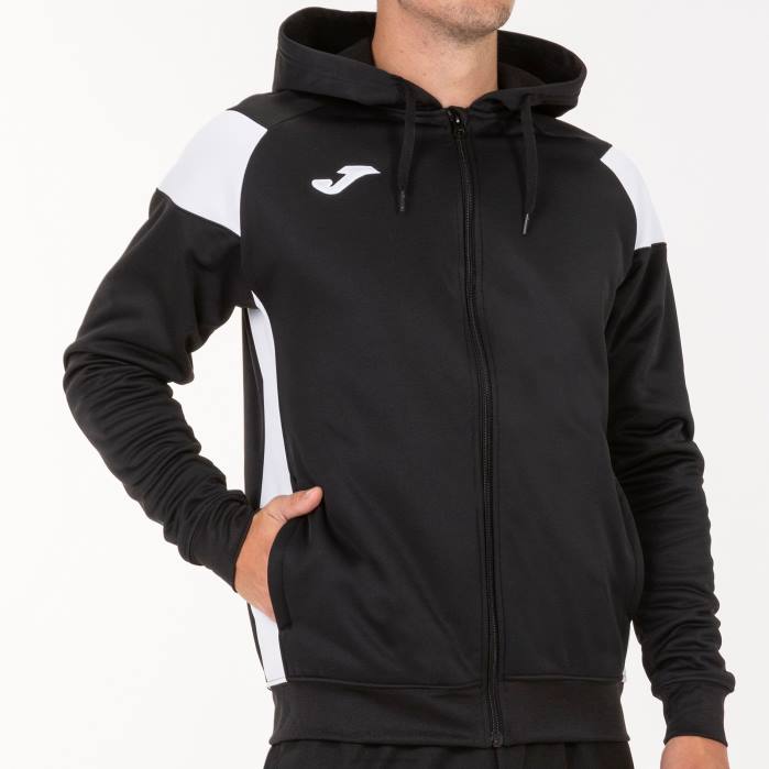 hr Joma jakna s kapuljačom ekipa iii crno bijeli 6FVN4346 muškarci