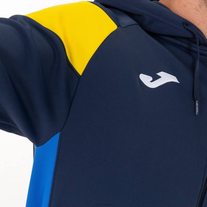 hr Joma jakna s kapuljačom ekipa iii mornarsko plava žuta kraljevsko plava 6FVN3218 muškarci