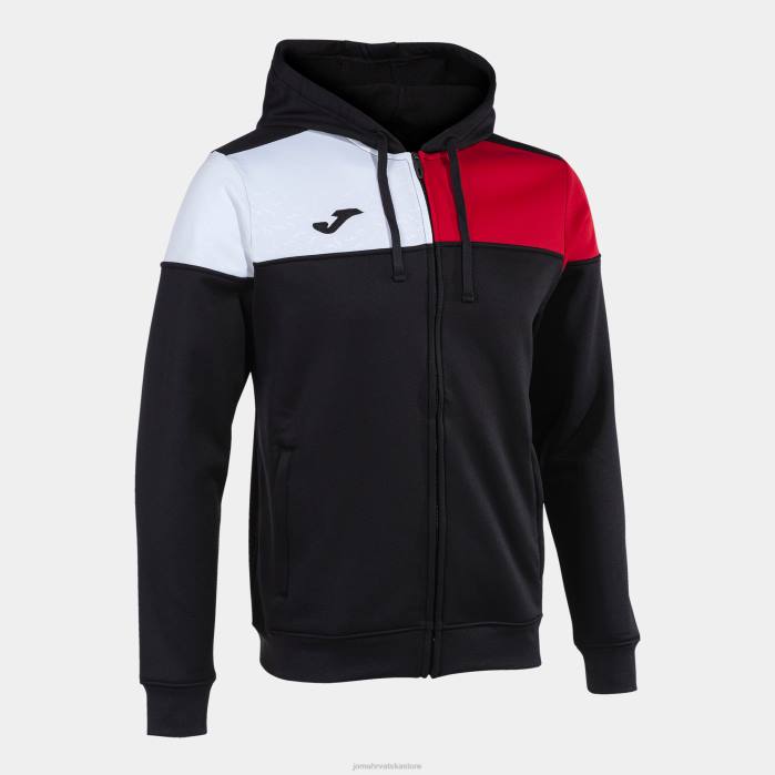 hr Joma jakna s kapuljačom ekipa v crno crveno bijelo 6FVN1102 muškarci