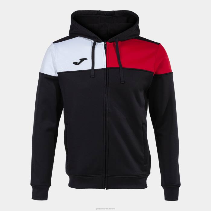 hr Joma jakna s kapuljačom ekipa v crno crveno bijelo 6FVN1102 muškarci
