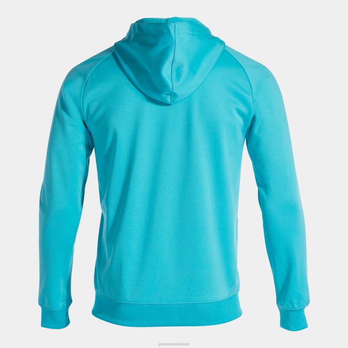hr Joma jakna s kapuljačom menfis fluorescentno tirkizno 6FVN844 muškarci