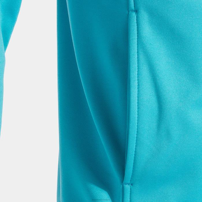 hr Joma jakna s kapuljačom menfis fluorescentno tirkizno 6FVN844 muškarci