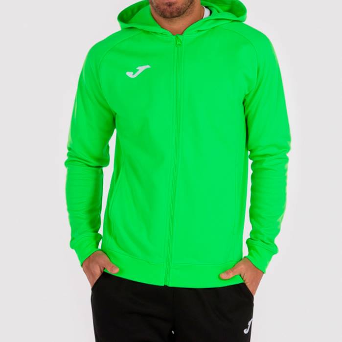 hr Joma jakna s kapuljačom menfis fluorescentno zelena 6FVN2992 muškarci