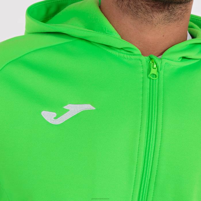hr Joma jakna s kapuljačom menfis fluorescentno zelena 6FVN2992 muškarci