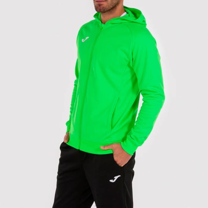 hr Joma jakna s kapuljačom menfis fluorescentno zelena 6FVN2992 muškarci