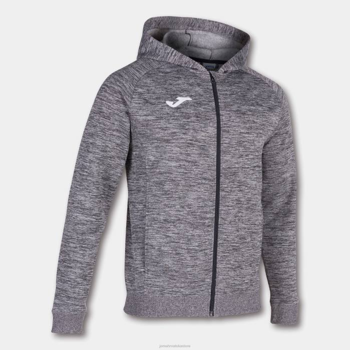 hr Joma jakna s kapuljačom menfis melange siva 6FVN4136 muškarci
