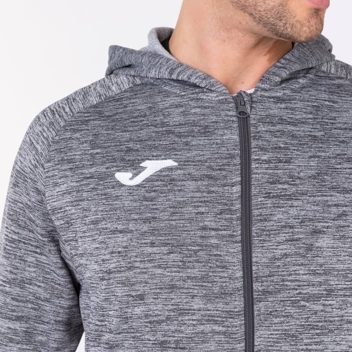 hr Joma jakna s kapuljačom menfis melange siva 6FVN4136 muškarci