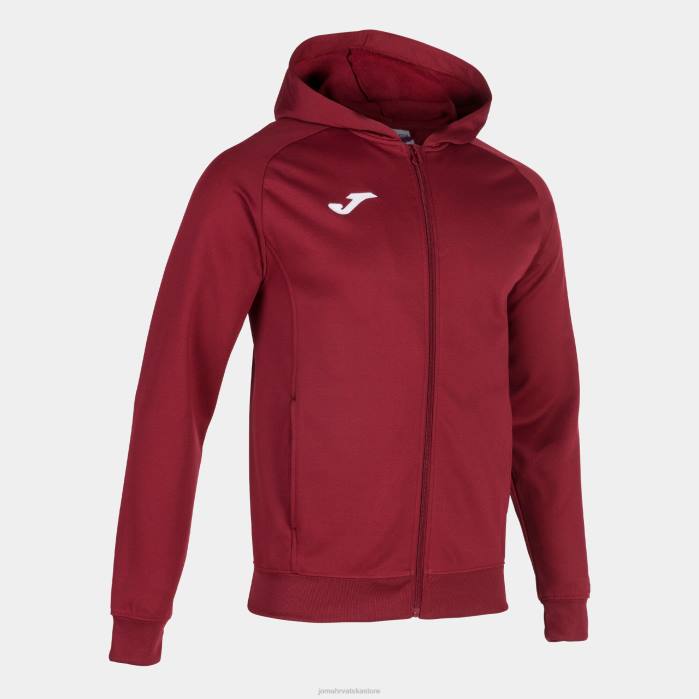 hr Joma jakna s kapuljačom menfis tamnocrvena 6FVN4137 muškarci