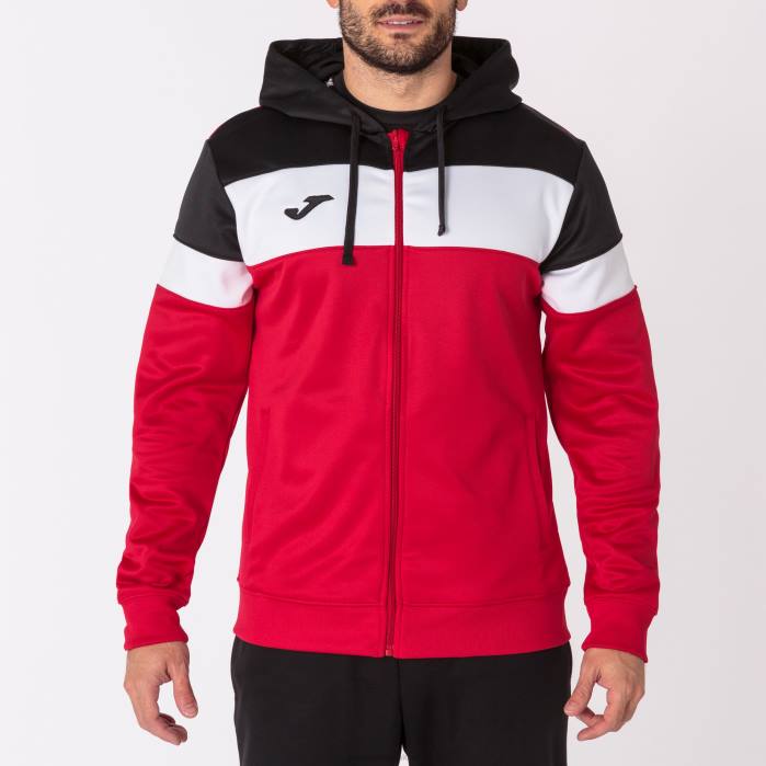 hr Joma jakna s kapuljačom posada iv crveno-crno 6FVN547 muškarci